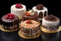 Delectable Desert cakes assorted. Generate Ai