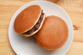 Dorayaki, Japanese Azuki Bean Paste Called Anko Filled Pancake Royalty Free Stock Photo