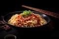 Delectable Japanese chinese noodle. Generate Ai