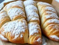 Delectable Morning Delights: A Tempting Assortment of Freshly Baked Pastries for Gourmet Breakfast AI-Generated Food Photography