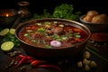 Delectable nihari, a slow-cooked stew, featuring tender meat and aromatic spices