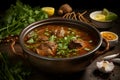 Delectable nihari, a slow-cooked stew, featuring tender meat and aromatic spices