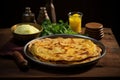 Delectable Parantha ghee fresh. Generate Ai