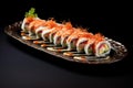 Delectable Platter sushi rolls. Generate Ai