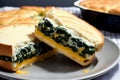 Delectable Spinach and Cheese Empada A Burst of Flavor in Every Bite.AI Generated