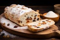 Delectable Stolen christmas sweet bread. Generate Ai