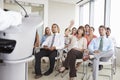 Delegate Asking Question At Business Conference Royalty Free Stock Photo