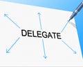 Delegate Delegation Means Team Manager And Assign