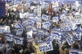 Delegates and campaign signs at the Republican National Convention in 1996, San Diego, CA