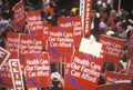 Delegates for family healthcare at the Presidential celebration of the 1992 Democratic Convention in Madison Square Garden