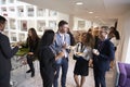 Delegates Networking During Conference Lunch Break