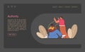 Delegation web banner or landing