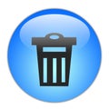 Delete basket Button Symbol Icon Monogram
