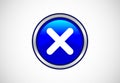 Delete button trash can, bin symbol. Delete web icon vector illustration Royalty Free Stock Photo
