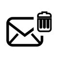 delete email setup isolated icon design Royalty Free Stock Photo