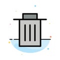 Delete, Interface, Trash, User Abstract Flat Color Icon Template