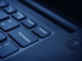Delete key on black keyboard of laptop computer Royalty Free Stock Photo