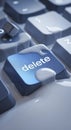 Delete Keyboard Key Close Up View Royalty Free Stock Photo