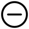Delete, minus Bold Vector Icon which can be easily edited or modified