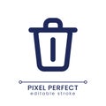Delete pixel perfect linear ui icon Royalty Free Stock Photo