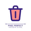 Delete pixel perfect RGB color ui icon Royalty Free Stock Photo
