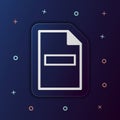 Delete a sheet nolan button icon. Simple thin line, outline vector of web icons for ui and ux, website or mobile application Royalty Free Stock Photo
