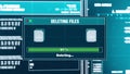 88. Deleting Files Progress Warning Message Files Deleted Alert On Screen