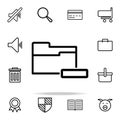 deleting folder icon. web icons universal set for web and mobile Royalty Free Stock Photo