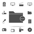 deleting folder icon. web icons universal set for web and mobile Royalty Free Stock Photo