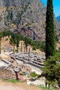 Delfoi archaeological site in Greece Royalty Free Stock Photo