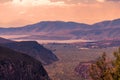 Delfoi in Greece. View from top of mountain. Royalty Free Stock Photo