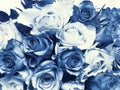 Delft Blue wedding bouquet