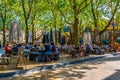 DELFT, NETHERLANDS, AUGUST 6, 2018: Beestenmarkt square in Delft, Netherlands Royalty Free Stock Photo