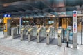 Chip gates at Delft central station for entrance railway platforms