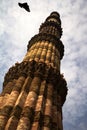 Delhi, ancient minaret Royalty Free Stock Photo