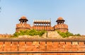 Delhi Gate of Red Fort in Delhi, India Royalty Free Stock Photo