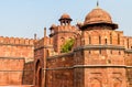 Delhi Gate of Red Fort in Delhi, India Royalty Free Stock Photo