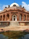 Delhi: Humayun's tomb, masterpiece of Mughal art Royalty Free Stock Photo