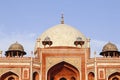 In delhi Humayun\'s tomb of Mughal Emperor Humayun designed by Persian architect Mirak Mirza Ghiyas The last refuge of Mughal Royalty Free Stock Photo