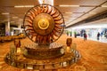 DELHI, INDIA - CIRCA NOVEMBER 2017: Surya statue in airport