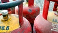Indian cooking gas cylinder or Liquefied Petroleum Gas LPG