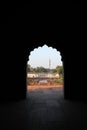 Delhi India - Jan 10 2021: Grave of Safdarjung at Safdarjung\'s Tomb Mughal style mausoleum