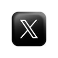 Delhi, INDIA - July 25, 2023: twitter new logo X icon design