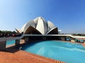 Lotus Temple, located in Delhi, India, is a BahÃ¡?Ã­ House of Worship Royalty Free Stock Photo