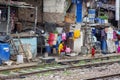 Delhi suburbios train railway poverty habitat