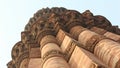 DELHI, INDIA - 7 March 2019, Qutub Minar, a minaret that forms part of the Qutab complex, a UNESCO World Heritage Site in the