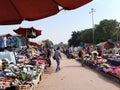 Delhi , India - Market , A picture of market with crowed in 18 november 2023