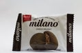 Delhi, India-may 01 2020: Parle Milano Dark Fantasy Choco Fills on white background