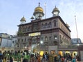 Delhi India: Nov 22nd 2020: Gurudwara Sis Ganj Sahib in Old Delhi India Asia.