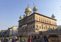 Delhi  India: Nov 29th  2020: Gurudwara Sis Ganj Sahib in Old Delhi  India  Asia. Royalty Free Stock Photo